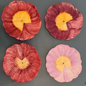 Floral Ceramic Plates Set
